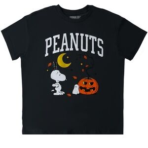 Peanuts Pumpkin Halloween Graphic Tee Grey XL NWT
